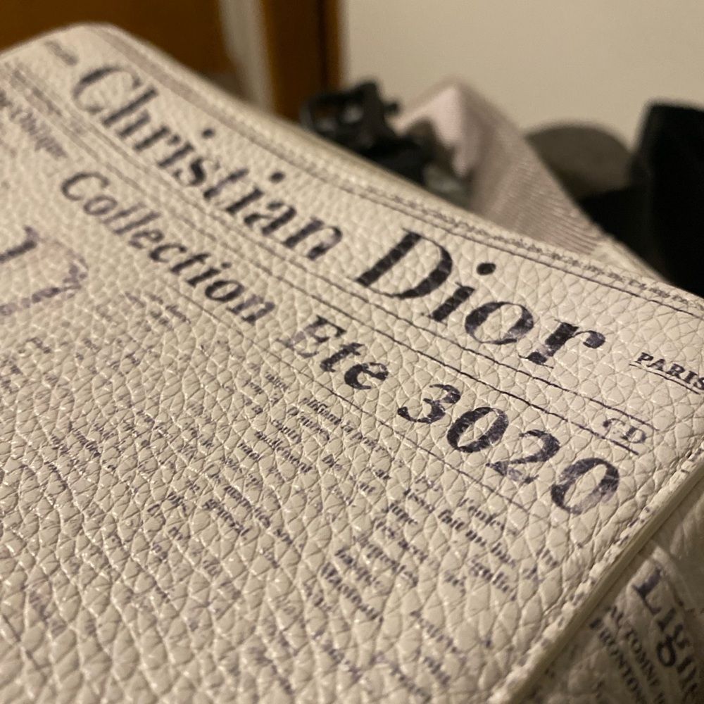 Dior Newspaper Print Bag - Picture 2 of 8